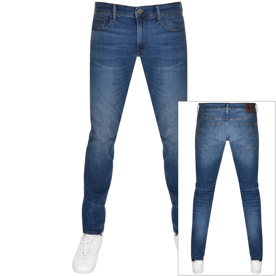 Alternative Image for ProductG Star Raw 3301 Skinny Jeans Blue1